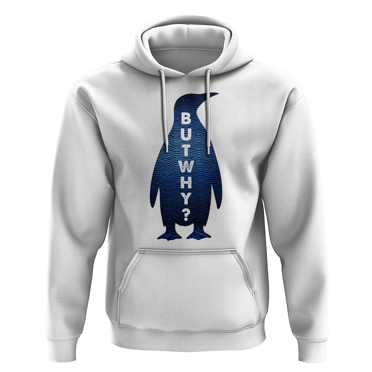But Why Penguin Hoodie Funny Nihilist Hiking Meme