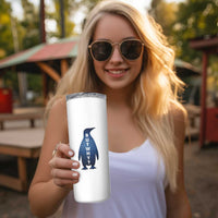 But Why Penguin Skinny Tumbler Funny Nihilist Hiking Meme