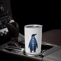 But Why Penguin Tumbler Cup Funny Nihilist Hiking Meme