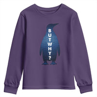 But Why Penguin Youth Sweatshirt Funny Nihilist Hiking Meme