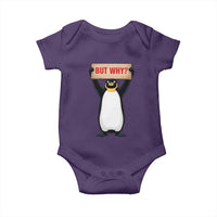 But Why Penguin Baby Onesie Funny Nihilist Penguin Hiking Meme