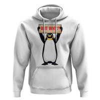 But Why Penguin Hoodie Funny Nihilist Penguin Hiking Meme