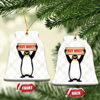 But Why Penguin Ceramic Ornament Funny Nihilist Penguin Hiking Meme