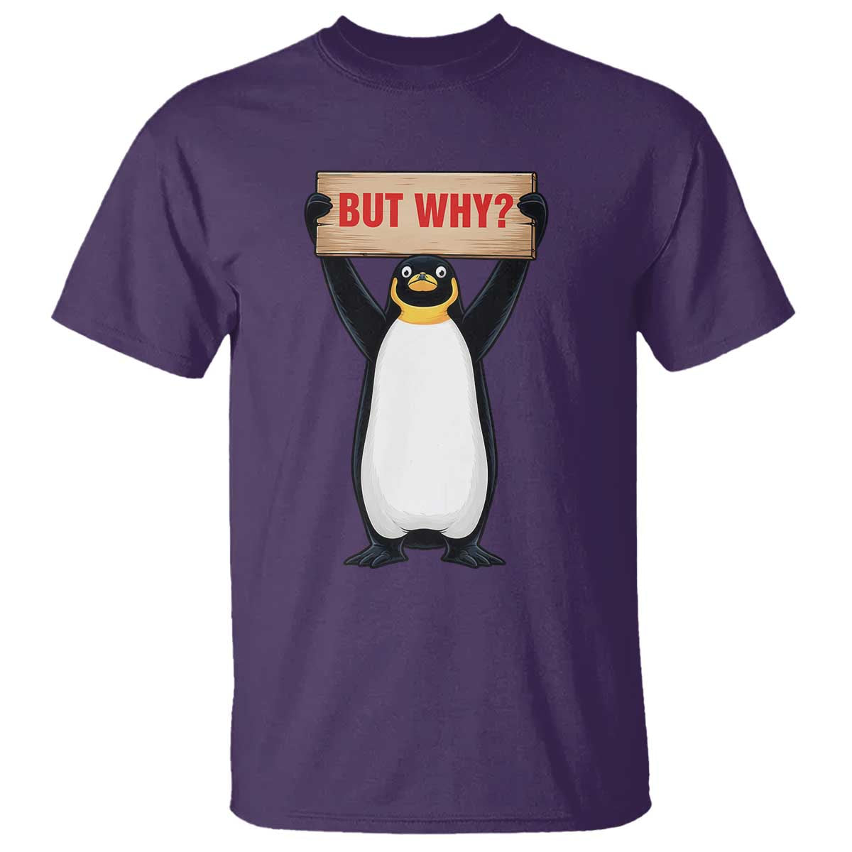 But Why Penguin T Shirt Funny Nihilist Penguin Hiking Meme