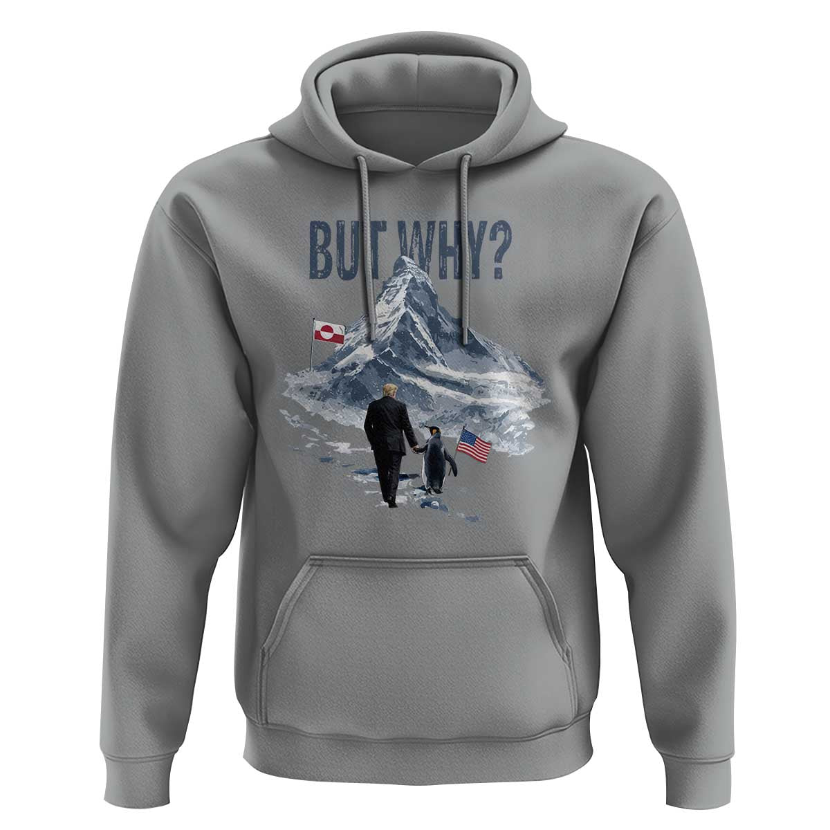 But Why Penguin Hoodie Head Towards The Mountains Penguin Meme