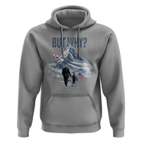 But Why Penguin Hoodie Head Towards The Mountains Penguin Meme