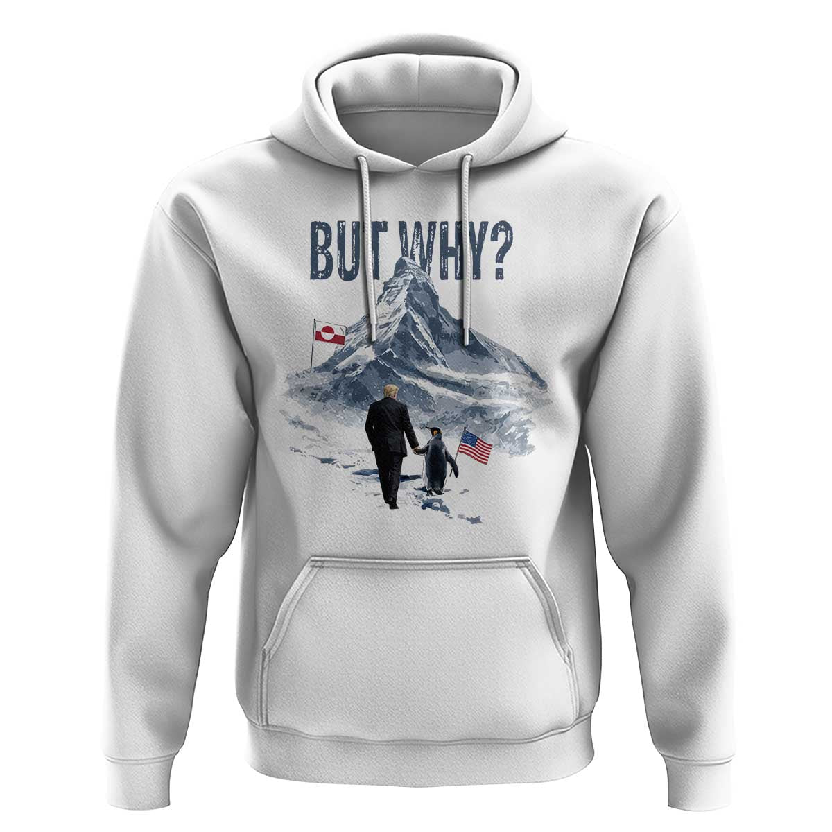 But Why Penguin Hoodie Head Towards The Mountains Penguin Meme