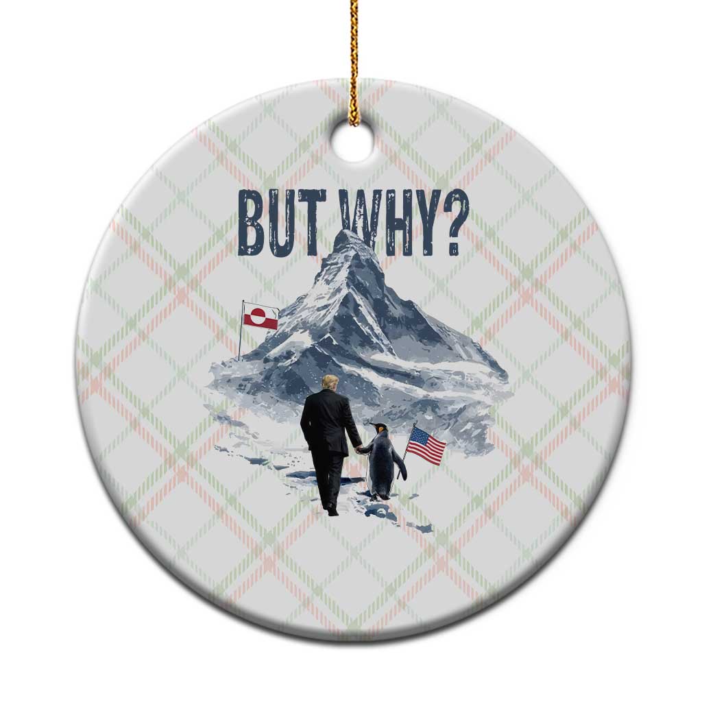 But Why Penguin Ceramic Ornament Head Towards The Mountains Penguin Meme
