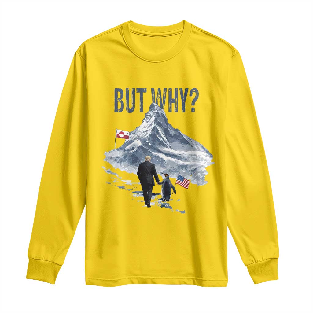 But Why Penguin Long Sleeve Shirt Head Towards The Mountains Penguin Meme