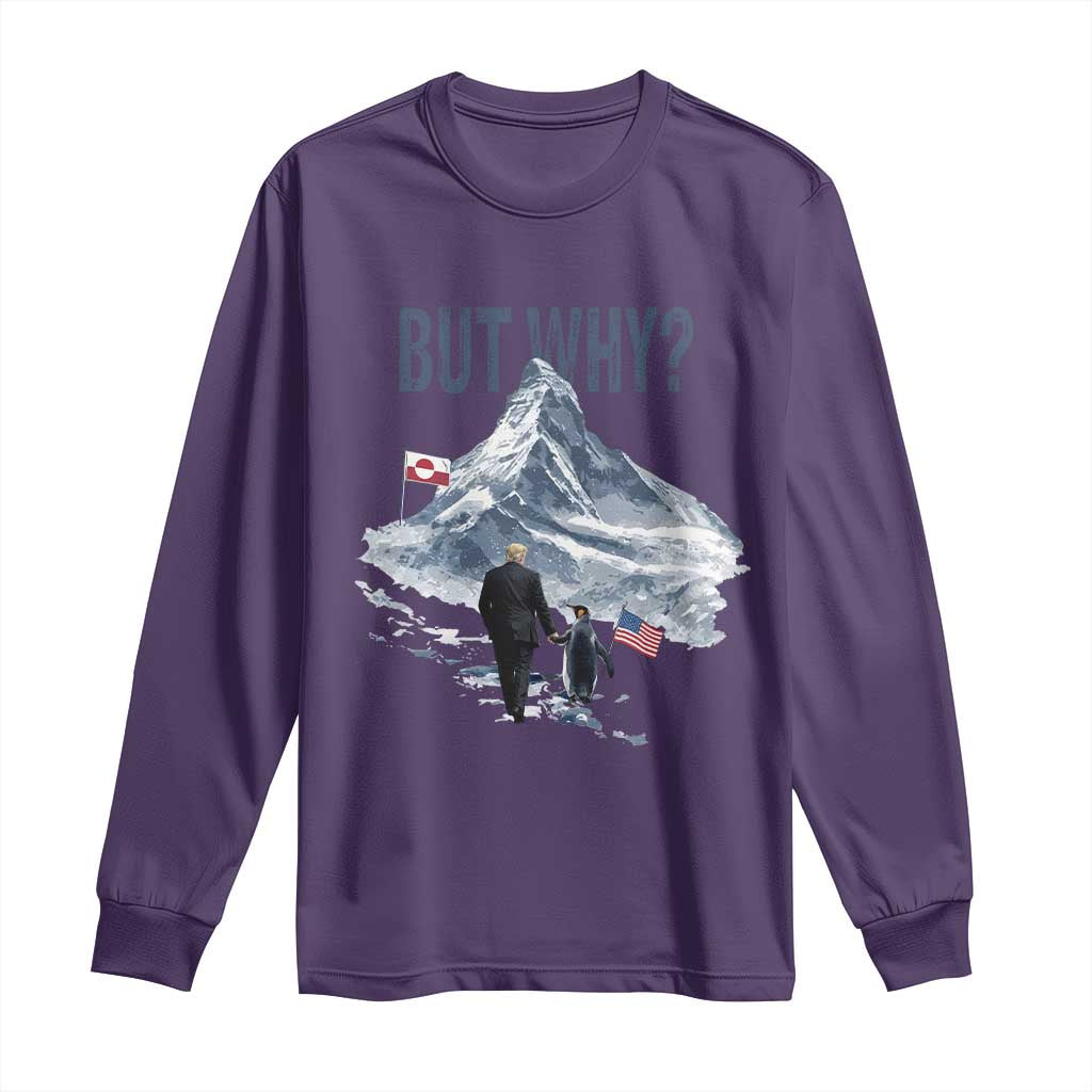 But Why Penguin Long Sleeve Shirt Head Towards The Mountains Penguin Meme