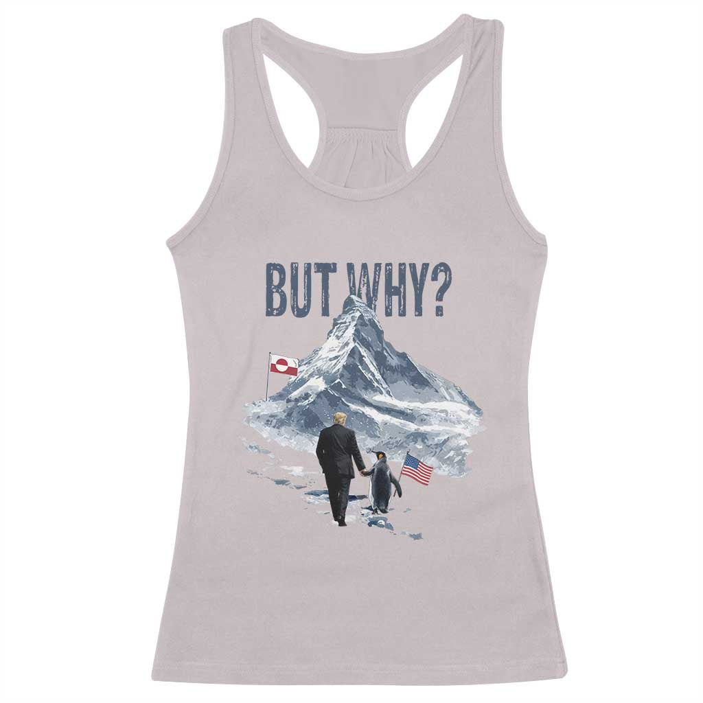 But Why Penguin Racerback Tank Top Head Towards The Mountains Penguin Meme