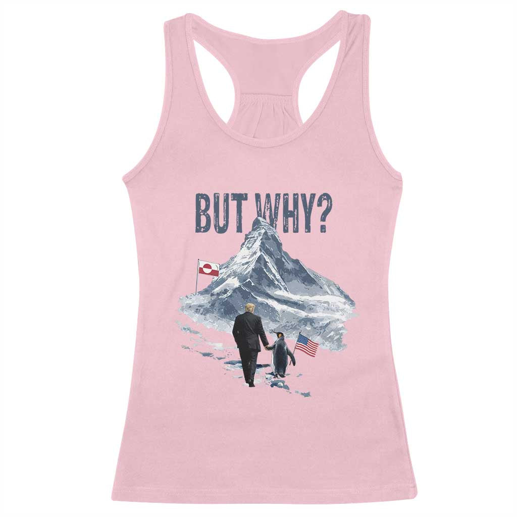 But Why Penguin Racerback Tank Top Head Towards The Mountains Penguin Meme