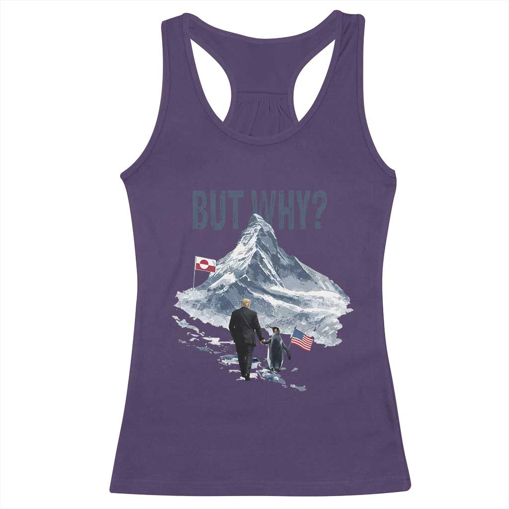 But Why Penguin Racerback Tank Top Head Towards The Mountains Penguin Meme