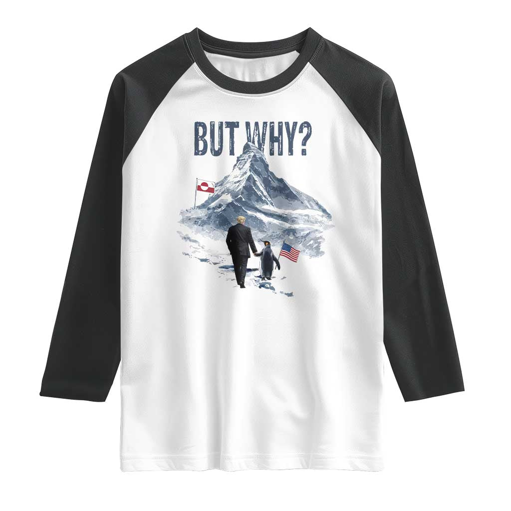 But Why Penguin Raglan Shirt Head Towards The Mountains Penguin Meme