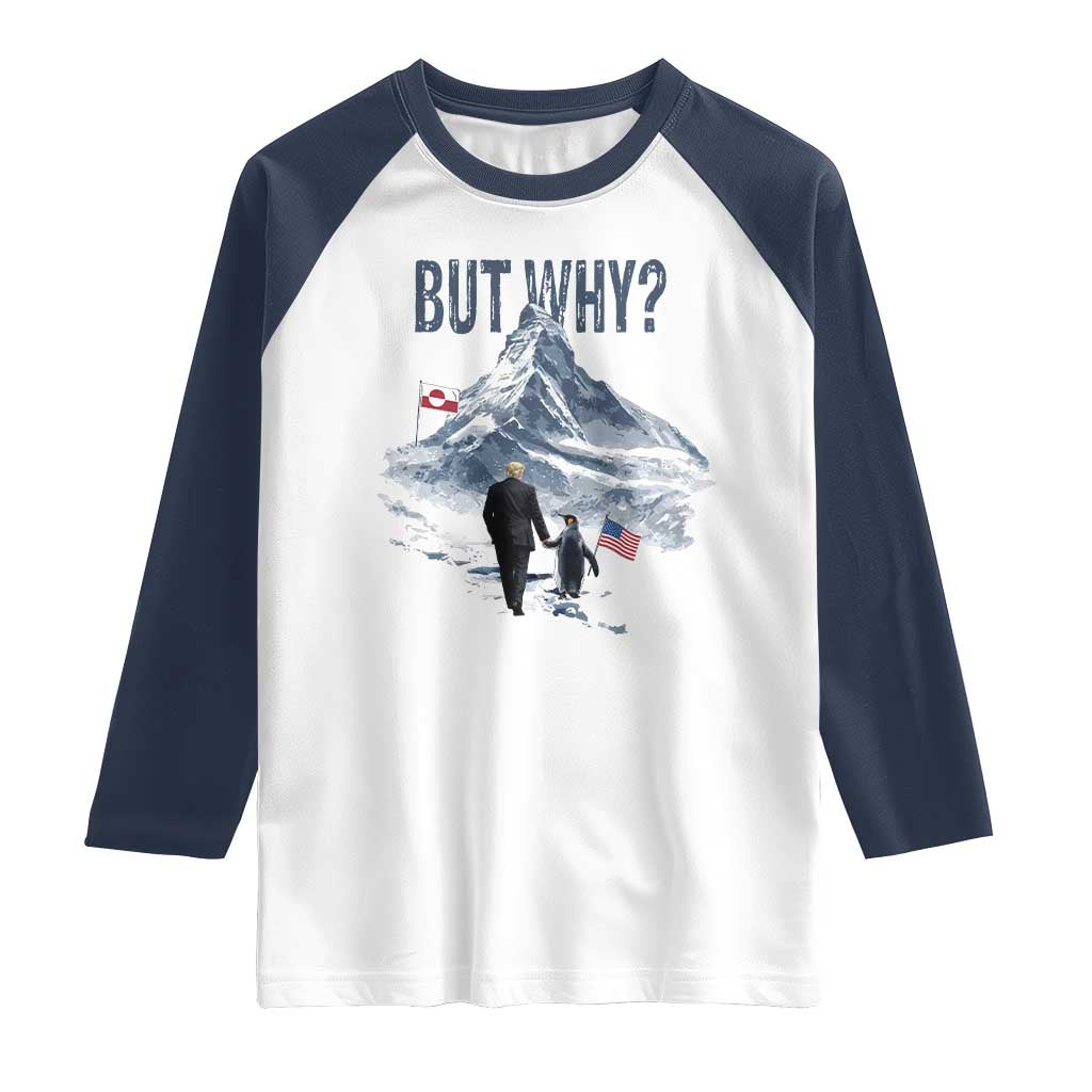 But Why Penguin Raglan Shirt Head Towards The Mountains Penguin Meme