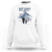 But Why Penguin Sweatshirt Head Towards The Mountains Penguin Meme