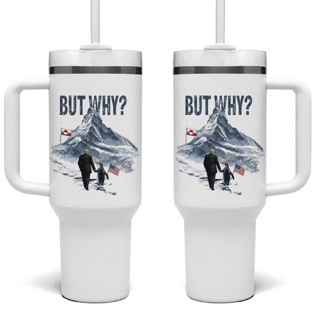 But Why Penguin Tumbler With Handle Head Towards The Mountains Penguin Meme
