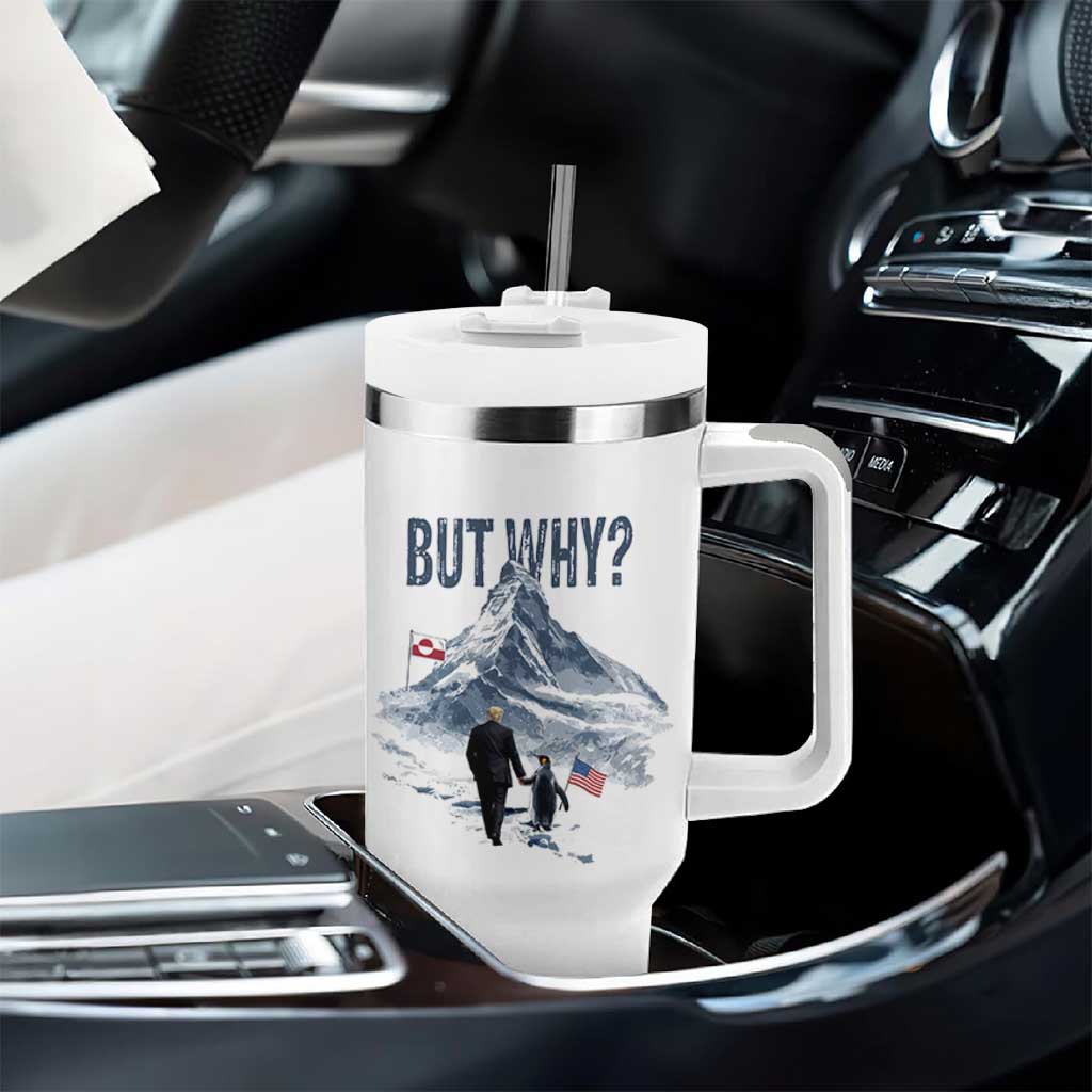 But Why Penguin Tumbler With Handle Head Towards The Mountains Penguin Meme