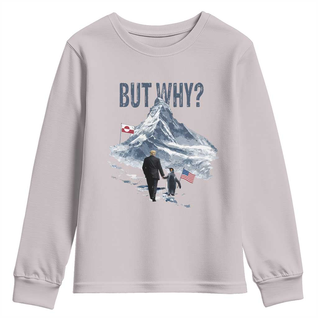 But Why Penguin Youth Sweatshirt Head Towards The Mountains Penguin Meme