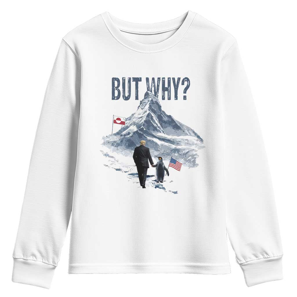 But Why Penguin Youth Sweatshirt Head Towards The Mountains Penguin Meme