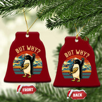 But Why Penguin Ceramic Ornament Nihilist Penguin Mountain Hiking