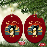 But Why Penguin Ceramic Ornament Nihilist Penguin Mountain Hiking