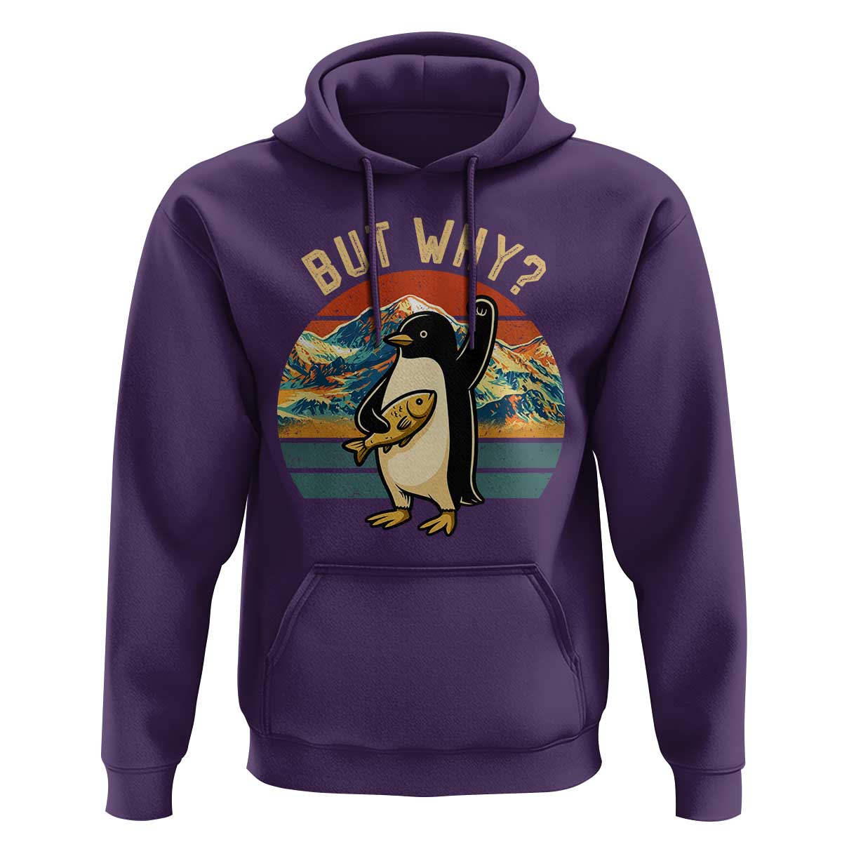 But Why Penguin Hoodie Nihilist Penguin Mountain Hiking