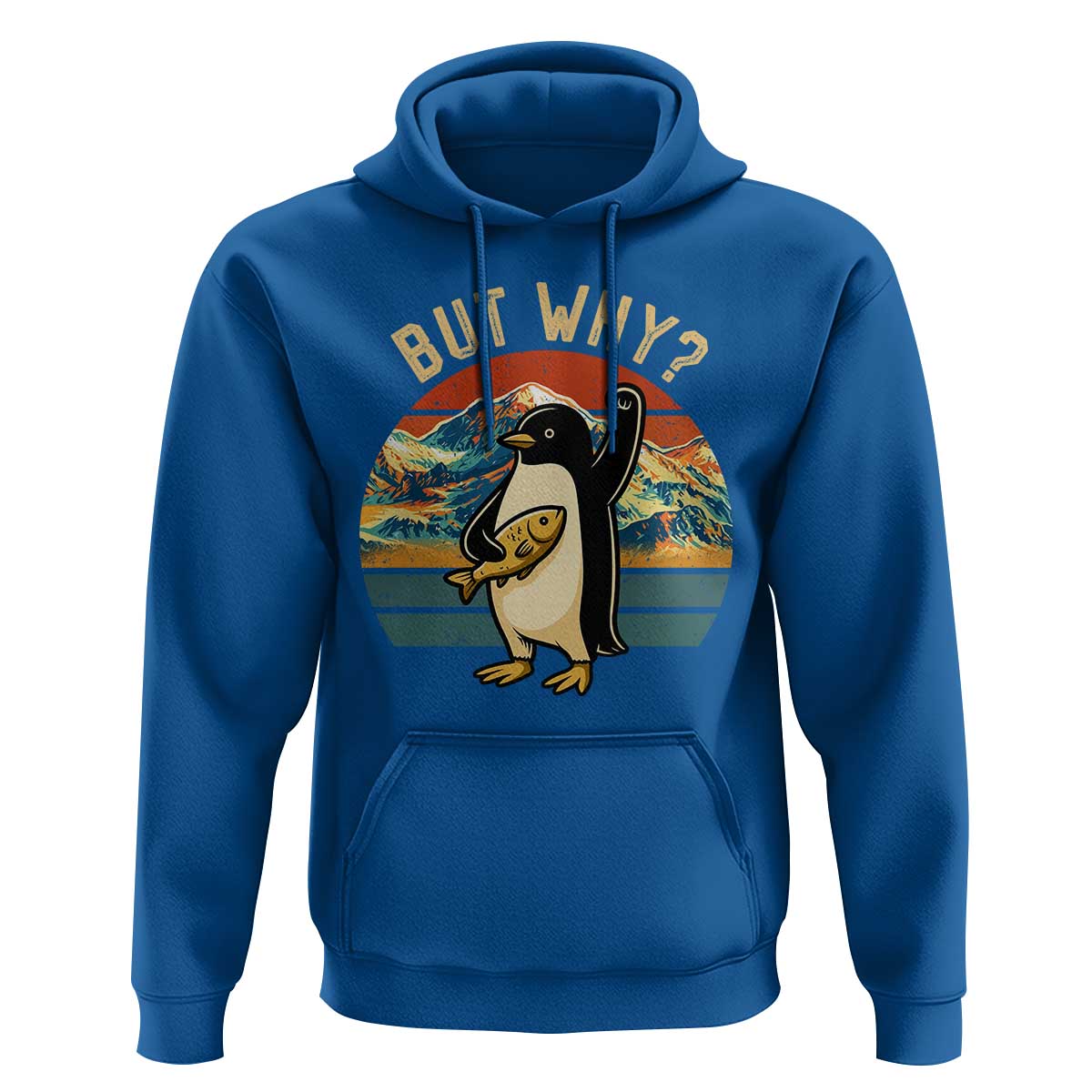 But Why Penguin Hoodie Nihilist Penguin Mountain Hiking