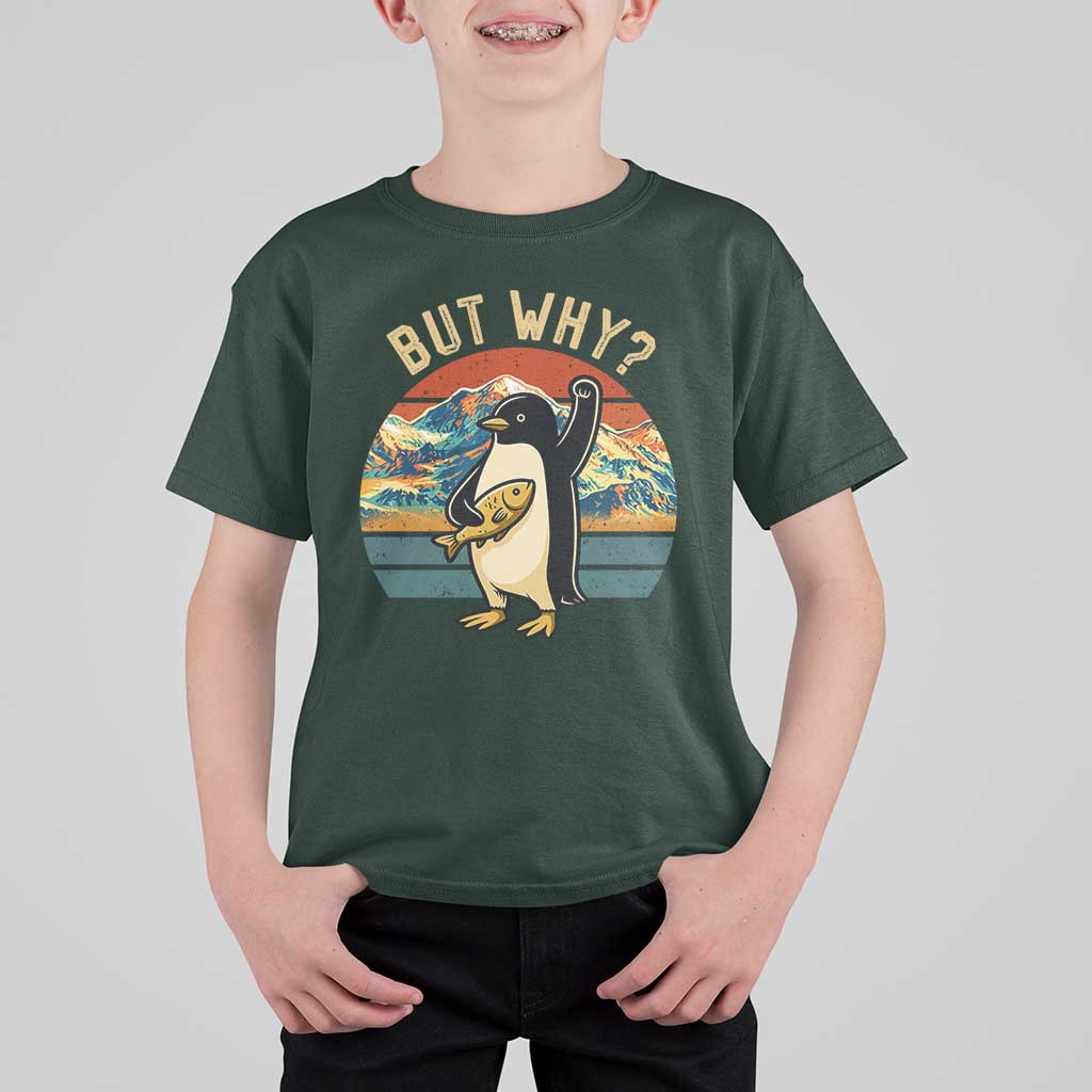 But Why Penguin T Shirt For Kid Nihilist Penguin Mountain Hiking