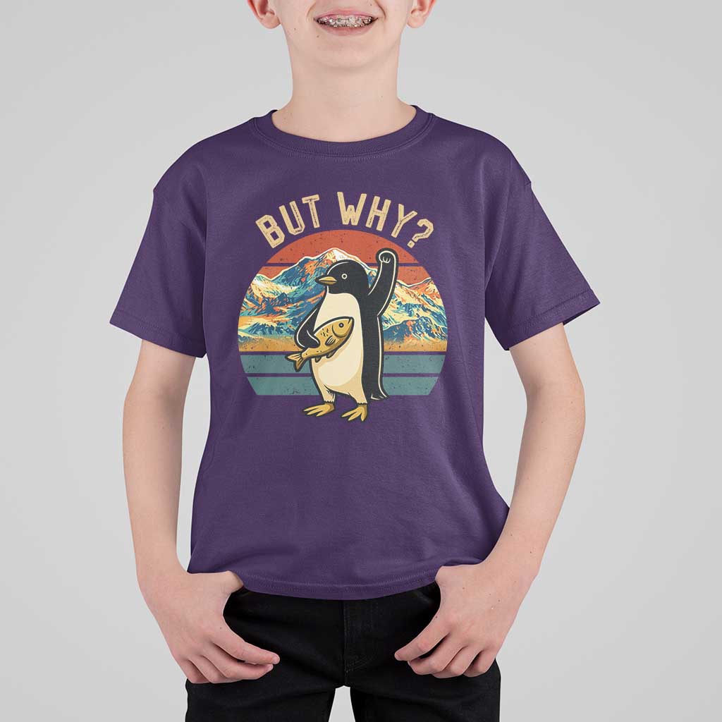 But Why Penguin T Shirt For Kid Nihilist Penguin Mountain Hiking