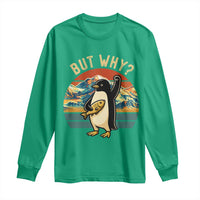 But Why Penguin Long Sleeve Shirt Nihilist Penguin Mountain Hiking