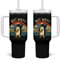 But Why Penguin Tumbler With Handle Nihilist Penguin Mountain Hiking