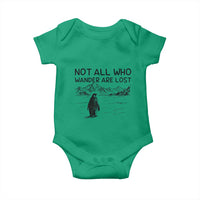 But Why Penguin Baby Onesie Not All Who Wander Are Lost