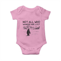 But Why Penguin Baby Onesie Not All Who Wander Are Lost