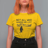 But Why Penguin T Shirt For Women Not All Who Wander Are Lost