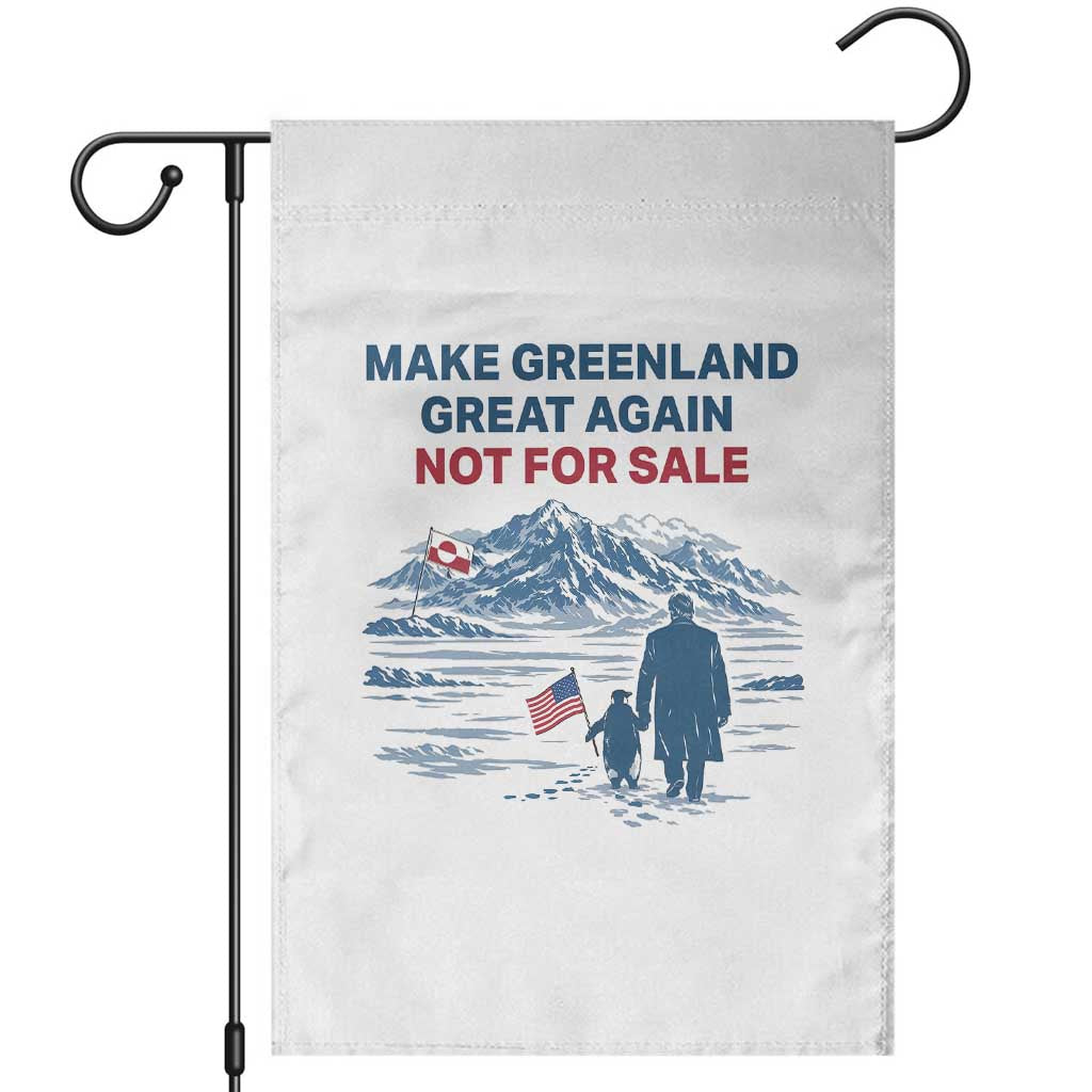 Greenland Is Not for Sale Garden Flag Funny Nihilist Penguin Greenland Political Meme FDT