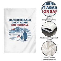 Greenland Is Not for Sale Garden Flag Funny Nihilist Penguin Greenland Political Meme FDT