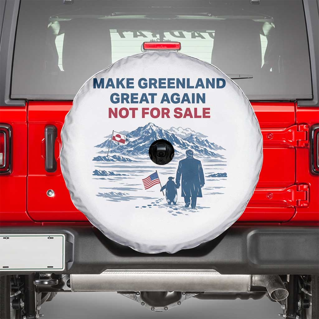 Greenland Is Not for Sale Spare Tire Cover Funny Nihilist Penguin Greenland Political Meme FDT