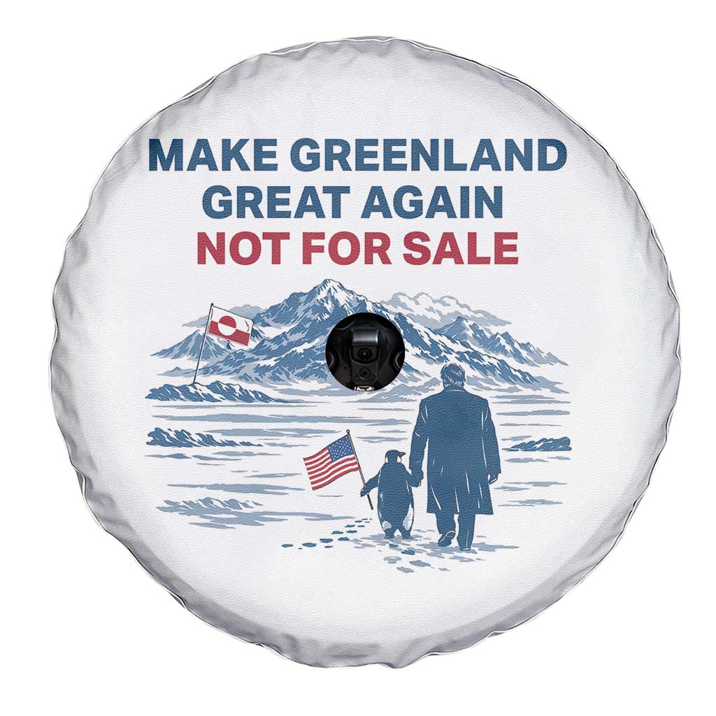 Greenland Is Not for Sale Spare Tire Cover Funny Nihilist Penguin Greenland Political Meme FDT
