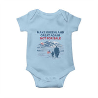 Greenland Is Not for Sale Baby Onesie Funny Nihilist Penguin Greenland Political Meme FDT