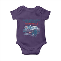 Greenland Is Not for Sale Baby Onesie Funny Nihilist Penguin Greenland Political Meme FDT