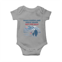 Greenland Is Not for Sale Baby Onesie Funny Nihilist Penguin Greenland Political Meme FDT