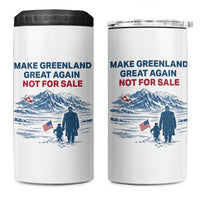 Greenland Is Not for Sale 4 in 1 Can Cooler Tumbler Funny Nihilist Penguin Greenland Political Meme FDT