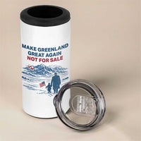 Greenland Is Not for Sale 4 in 1 Can Cooler Tumbler Funny Nihilist Penguin Greenland Political Meme FDT