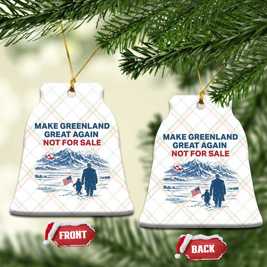 Greenland Is Not for Sale Ceramic Ornament Funny Nihilist Penguin Greenland Political Meme FDT