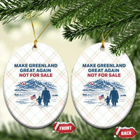 Greenland Is Not for Sale Ceramic Ornament Funny Nihilist Penguin Greenland Political Meme FDT
