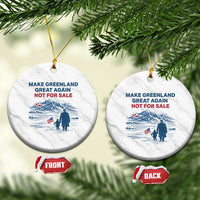 Greenland Is Not for Sale Ceramic Ornament Funny Nihilist Penguin Greenland Political Meme FDT