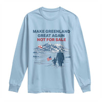 Greenland Is Not for Sale Long Sleeve Shirt Funny Nihilist Penguin Greenland Political Meme FDT