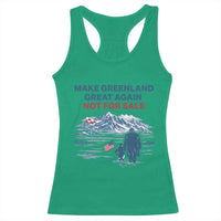 Greenland Is Not for Sale Racerback Tank Top Funny Nihilist Penguin Greenland Political Meme FDT