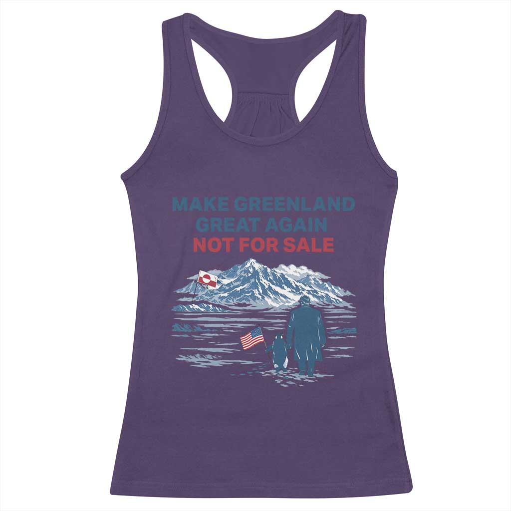 Greenland Is Not for Sale Racerback Tank Top Funny Nihilist Penguin Greenland Political Meme FDT